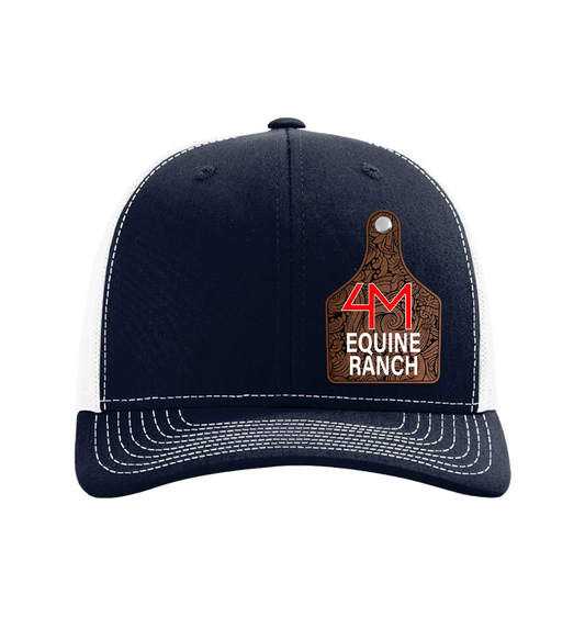 Trucker Snapback Cap Decorated Patch with Rivet